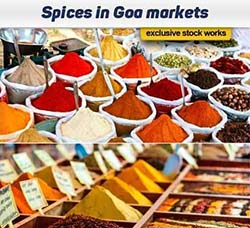 高清配料大料图片：Spices in Goa markets 8x JPEG